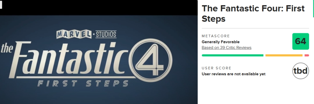 《神奇四侠：初露锋芒》评分解禁 M站64分 IGN7分好评！